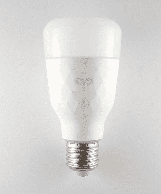 LED Light bulb on white background