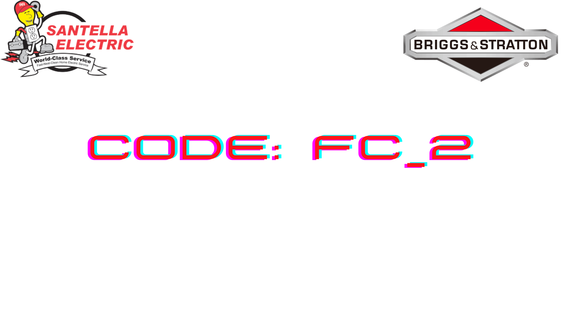 Briggs and Stratton Error Code - Code FC_2