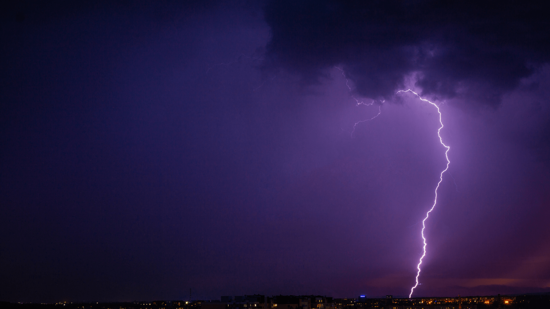 Power Outage Lightning Storm