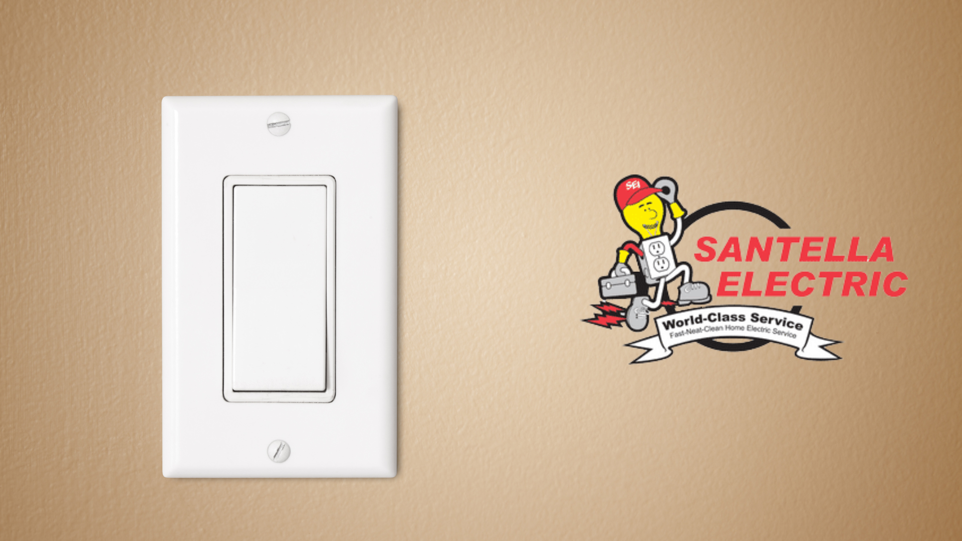 Light Switch and Santella Electric Logo